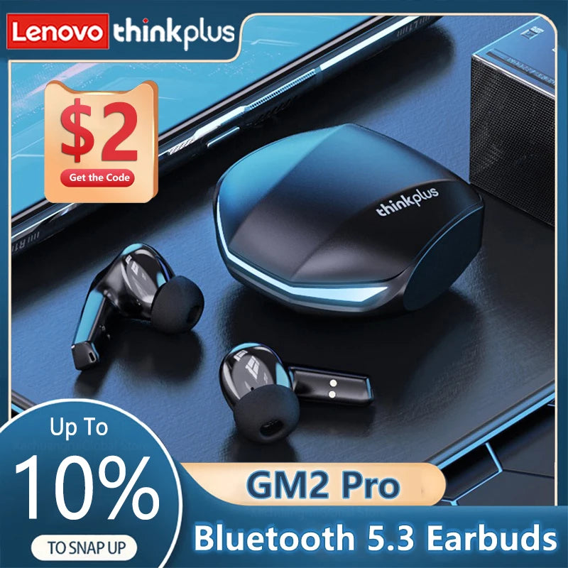 Lenovo GM2 Pro Trådlösa Spelhörlurar Samtal med låg latens HD Dual Mode med mikrofon GM2Pro