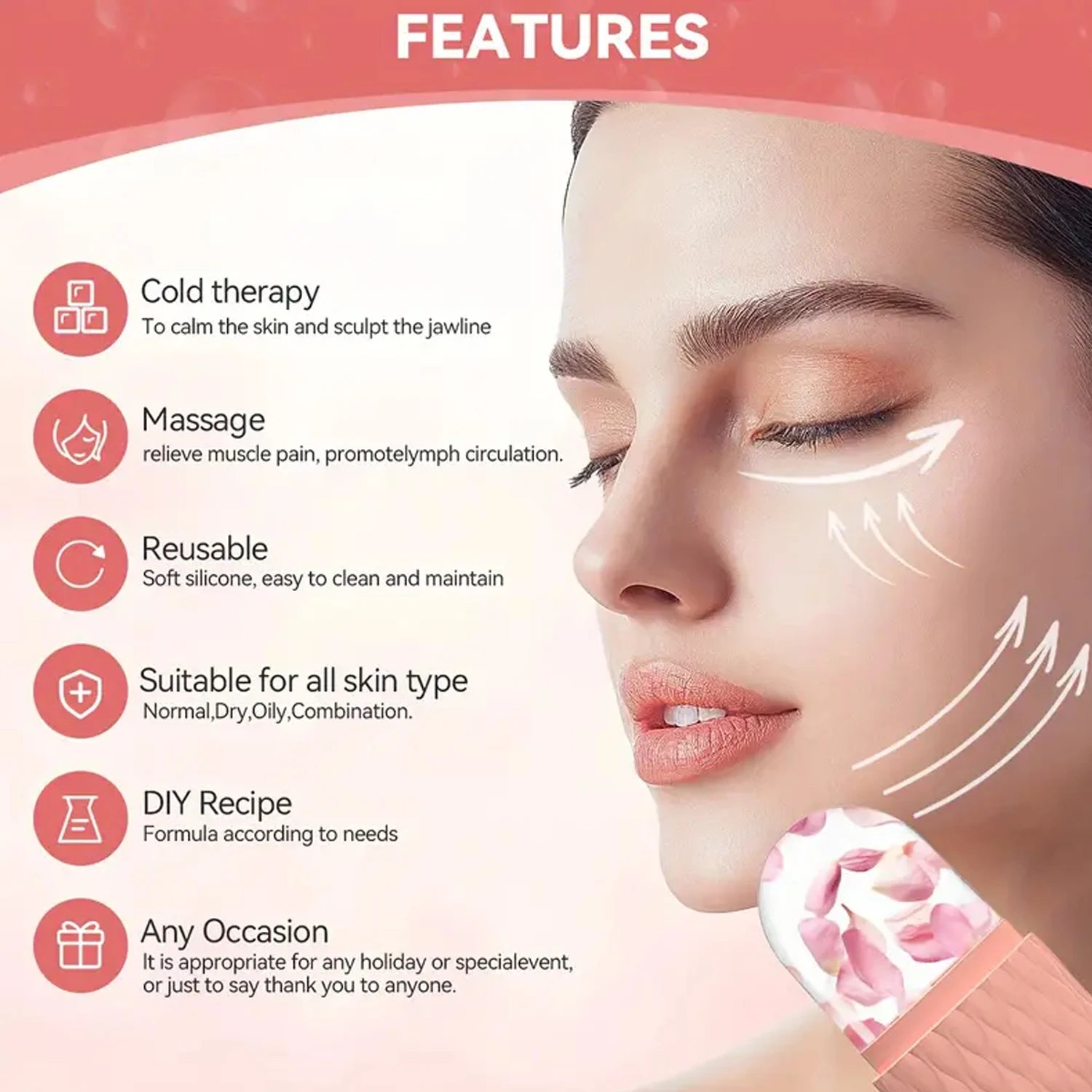Ice Roller for Face & Eye Beauty Self Skin Care