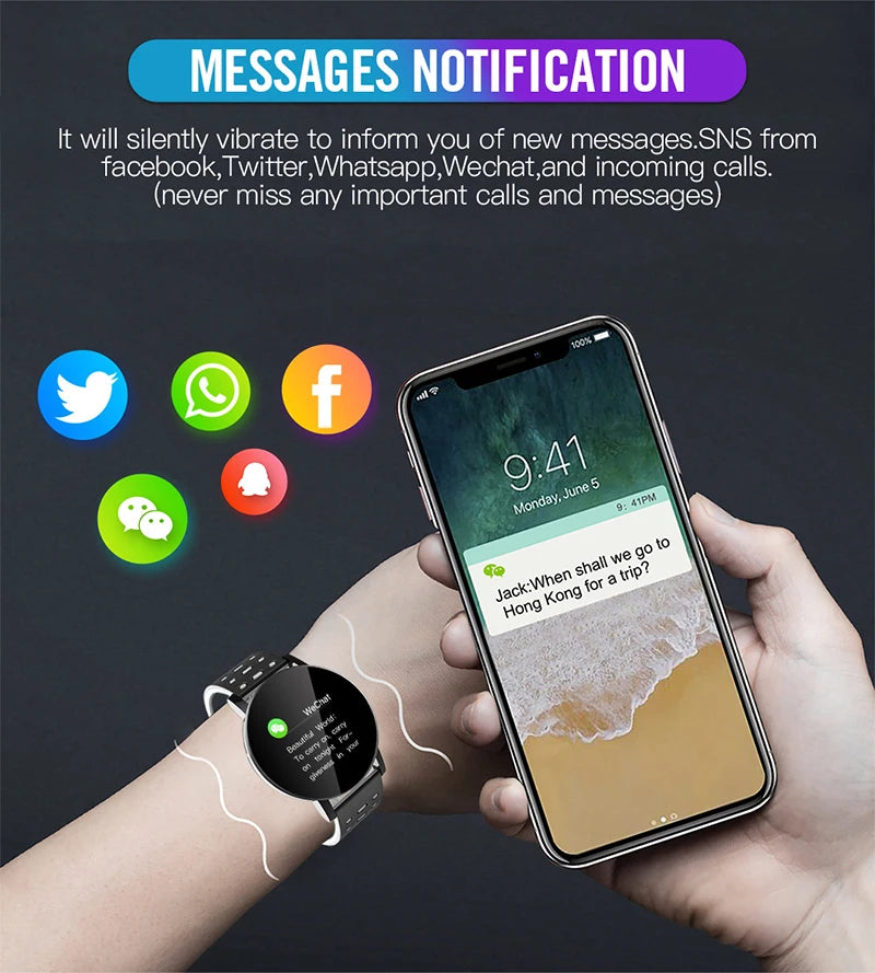NEW 1.44inch Bluetooth 4.0 Led Digital Waterproof Smart Watch Children's Heart Rate Monitor Fitness Tracker Watch Boys and Girls