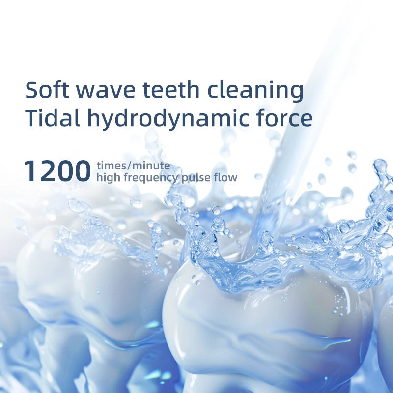 Electric portable toothbrush with water toothbrush for cleaning teeth, household water floss toothbrush for cleaning teeth