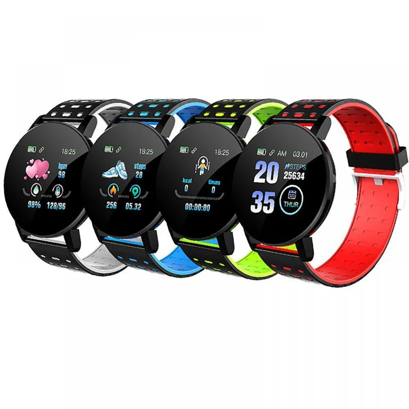 NEW 1.44inch Bluetooth 4.0 Led Digital Waterproof Smart Watch Children's Heart Rate Monitor Fitness Tracker Watch Boys and Girls